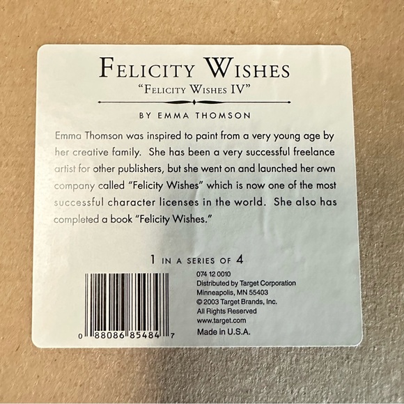Emma Thomson “Felicity Wishes IV” Fairy Framed Print | Target 2003 | Made in USA - Picture 4 of 8